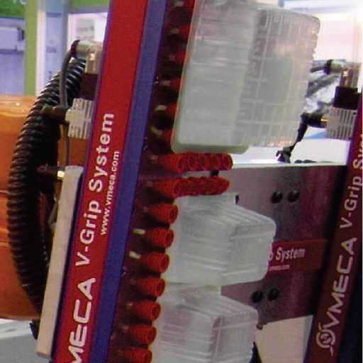 Csomagolóipar - Műanyag dobozok megfogása-k+v automatika