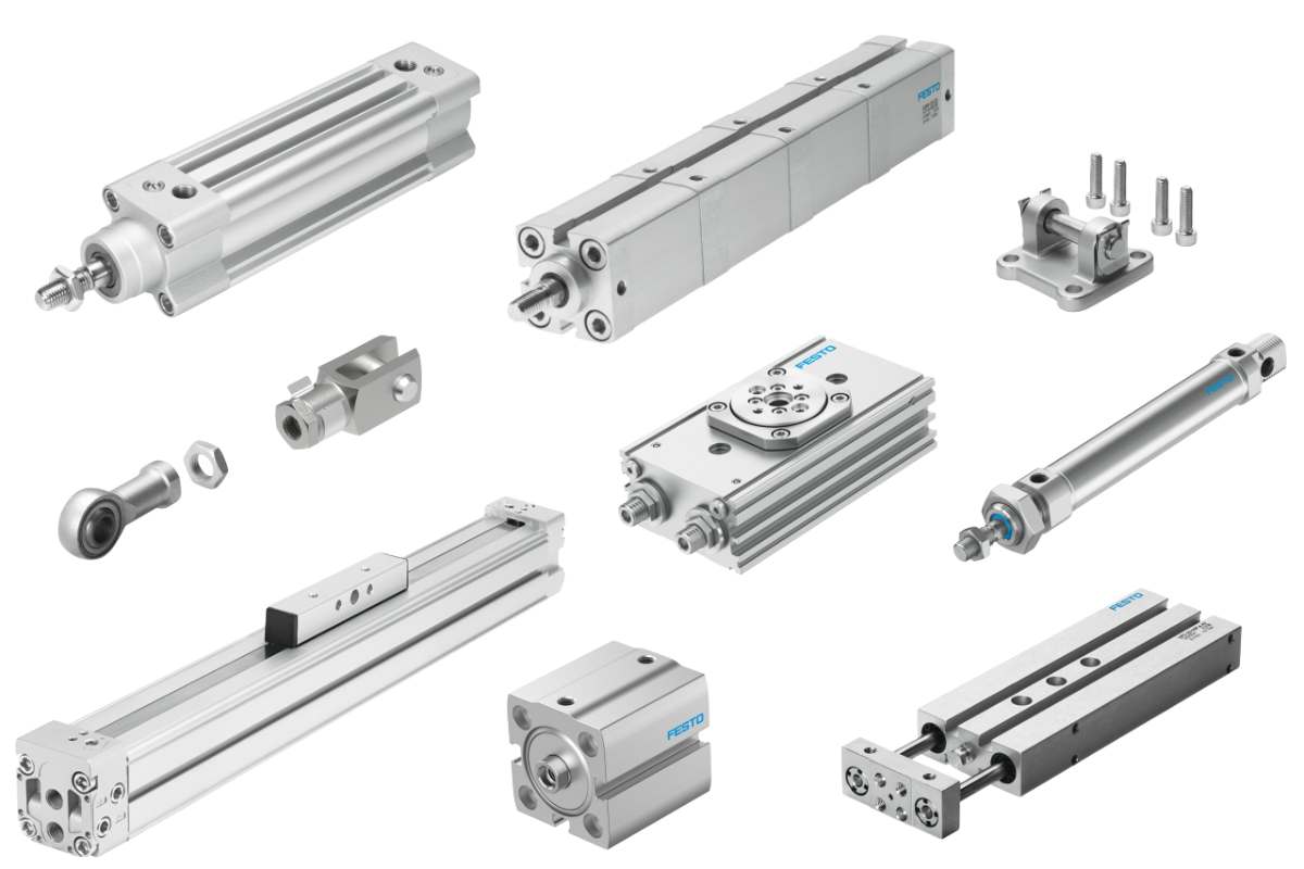 Pneumatikus munkahengerek és forgatóhengerek | Ipari automatizálás | K+V automatika Kft Pneumatikus munkahengerek és forgatóhengerek ipari automatizáláshoz, különböző méretű és kivitelű lineáris és forgó aktuátorok