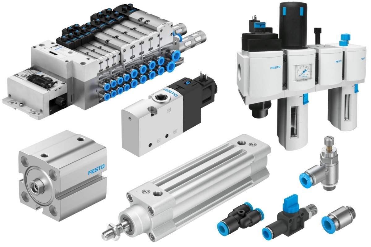 ipari pneumatika és automatizálási alkatrészek – szelepek, munkahengerek és levegő-előkészítő egységek